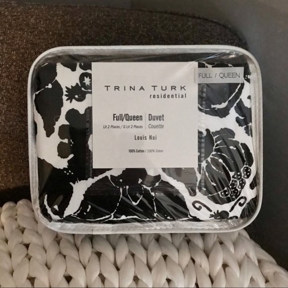 Louis Nui Full/Queen Duvet Cover by Trina Turk - Picture 2 of 2